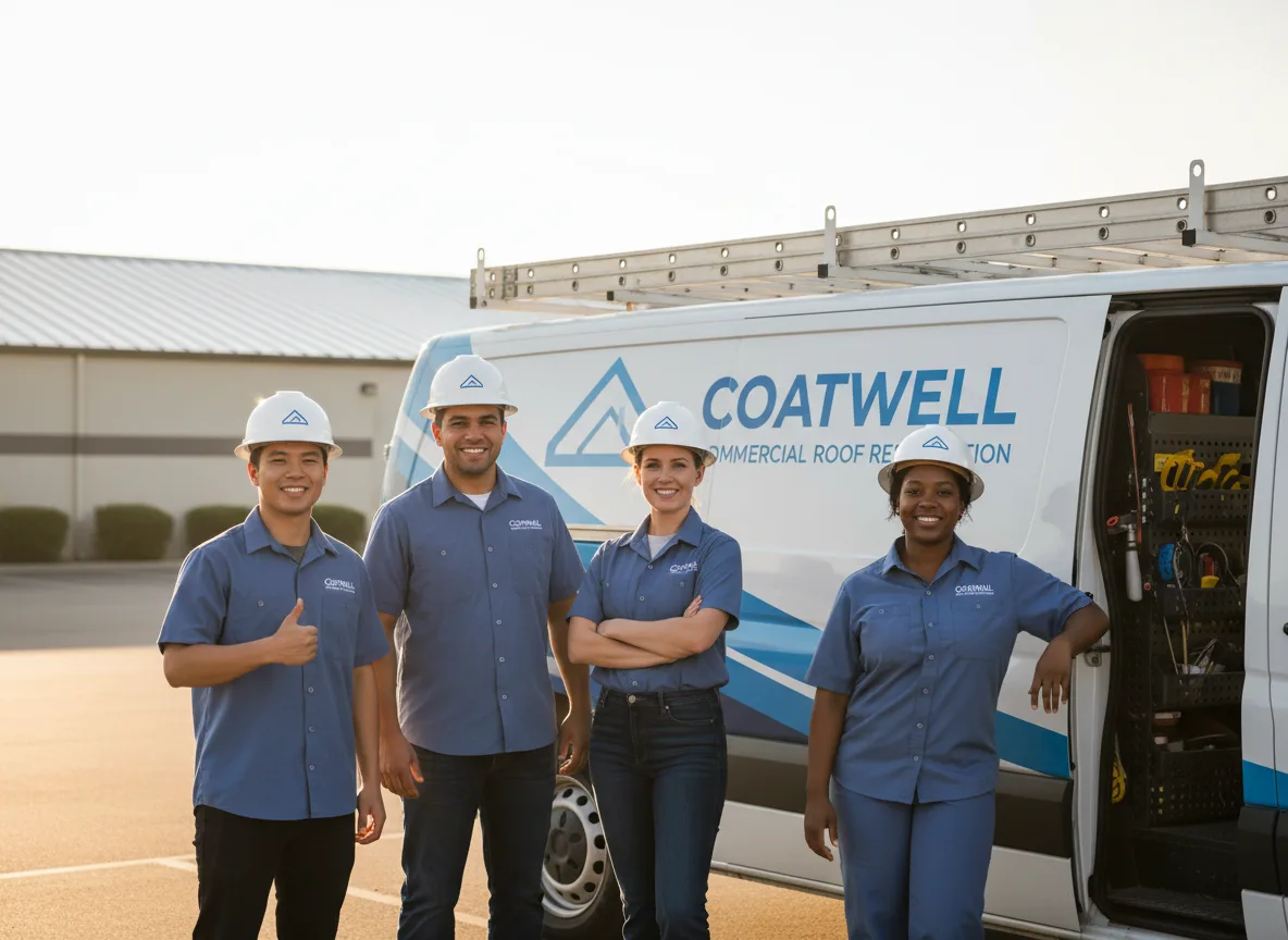 Commercial roof coating company in Wasco, IL